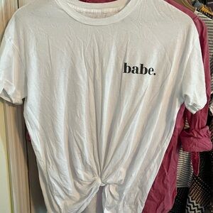 Aerie Boyfriend Babe Graphic Tee XS